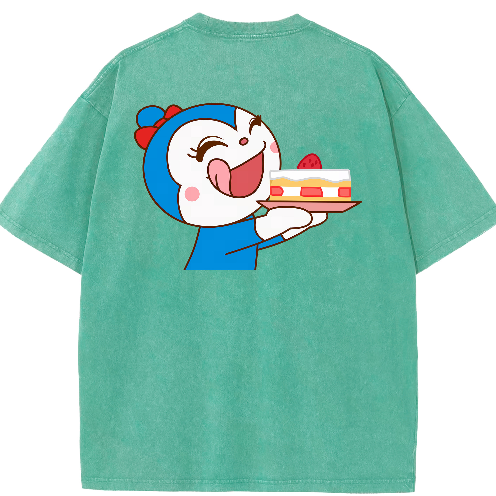 （画像用） アンパンマン Anpanman 綿100% ヴィンテージ風 半袖Tシャツ（背面プリント）